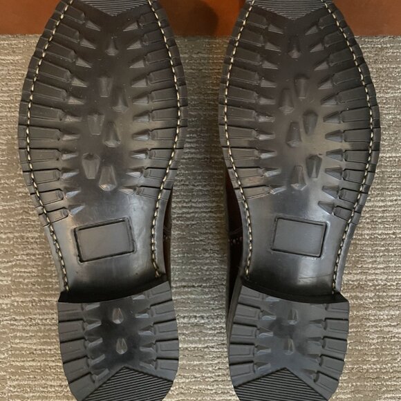 NEW The Office of Angela Scott Mr York shoe Mahogany Size 41 Double Monk Buckles - Picture 9 of 9